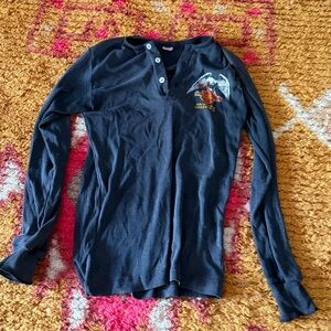 Vintage Harley Davidson long sleeve Henley